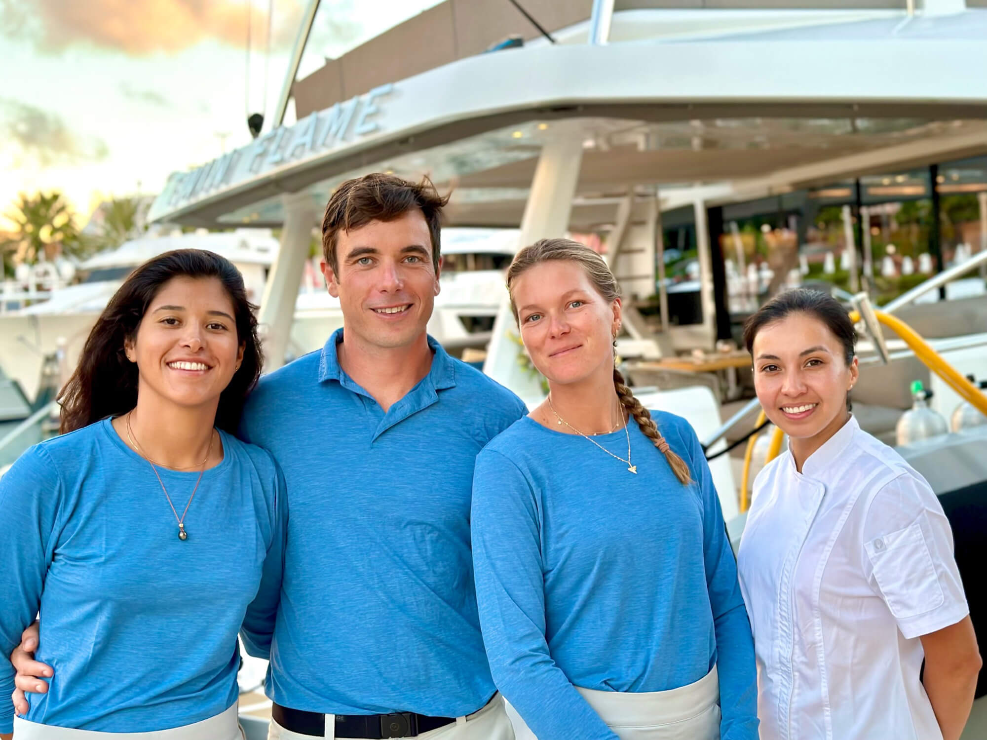 yacht crew members